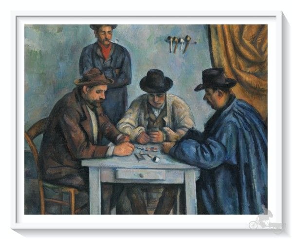 jugadores de cartas - mejores obras del Metropolitan museum