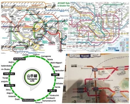 mapa transporte tokio