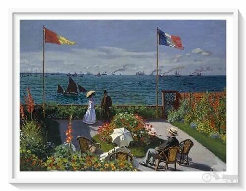 Terraza de Sainte-Adresse de Monet - mejores obras del Metropolitan museum