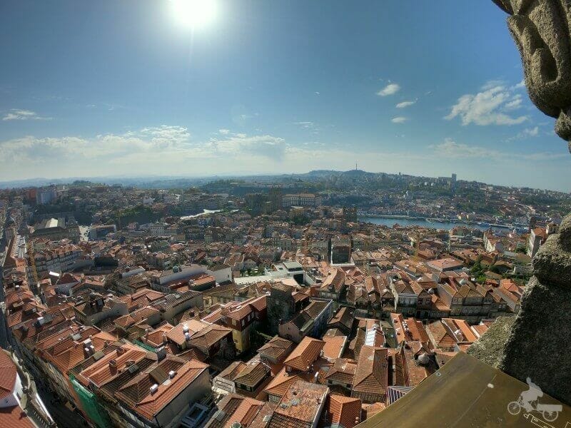 vistas desde la torre de los Clérigos de Oporto