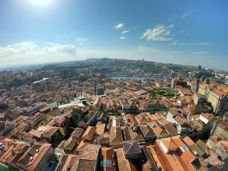 vistas desde la torre de los Clérigos de Oporto