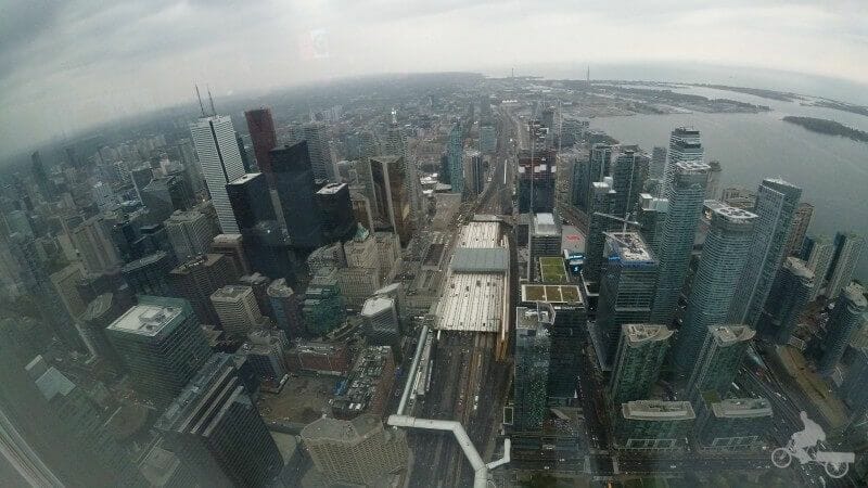 vistas desde la torre de Toronto CN Tower