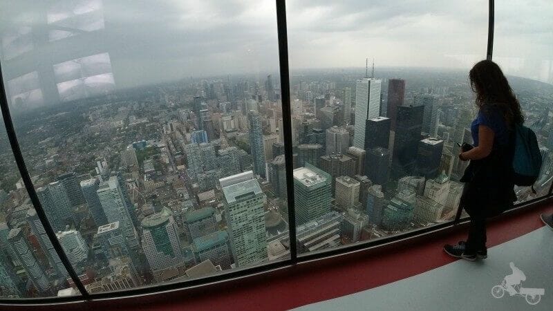 vistas desde la torre de Toronto CN Tower