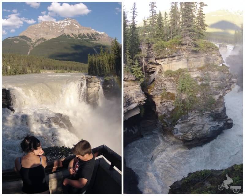 cascadas athabasca - qué visitar en las Montañas Rocosas del Canadá