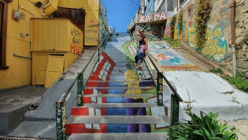 Escaleras de la calle Papudo
