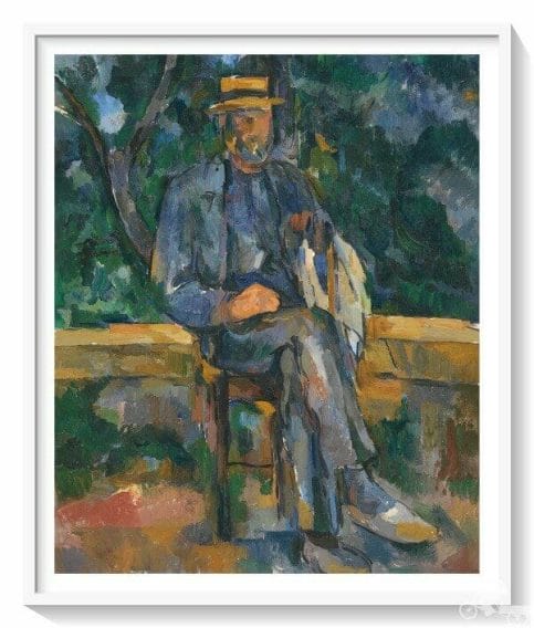 hombre sentado de Paul Cézanne
