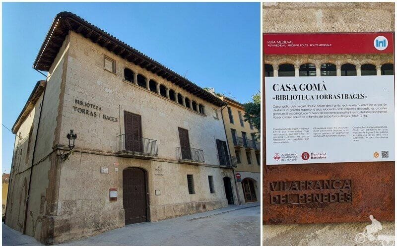 casa Gomà -que visitar en Vilafranca del Penedès