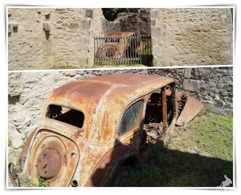coches abandonados de oradour sur glane