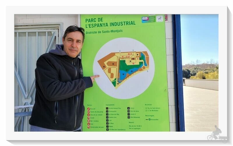 plano del parque de la España Industrial