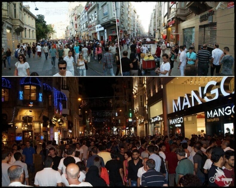 plaza Taksim y calle Istiklal
