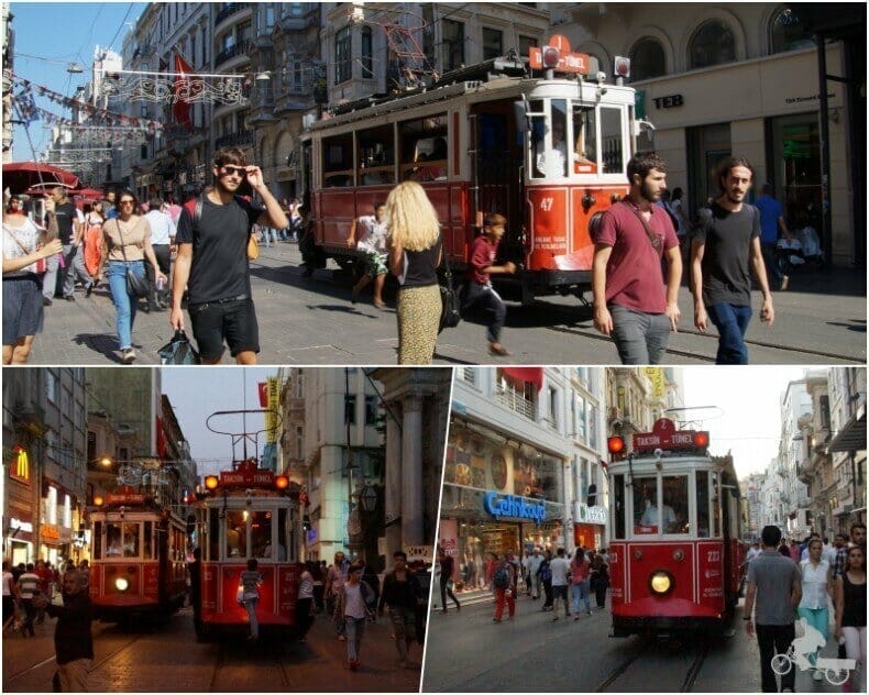 tranvía rojo Estambul