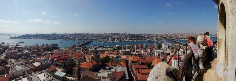 Vistas desde la Torre Gálata de Estambul