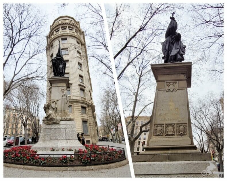 Estatua Rafael Casanova en Barcelona