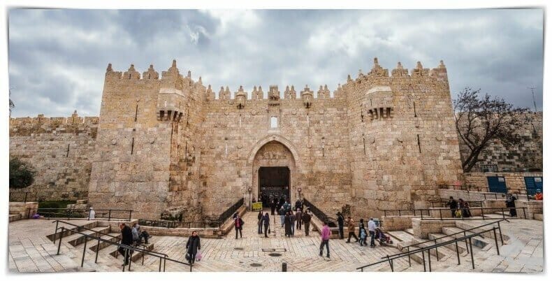 puerta de damasco de Jerusalén