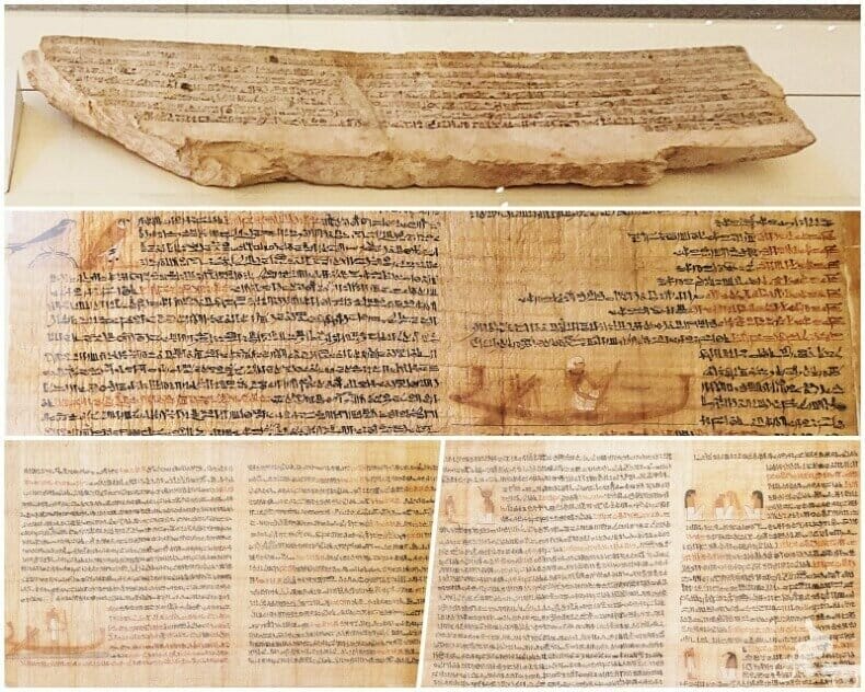 historia de Sinufe el egipcio papiro y ostracon