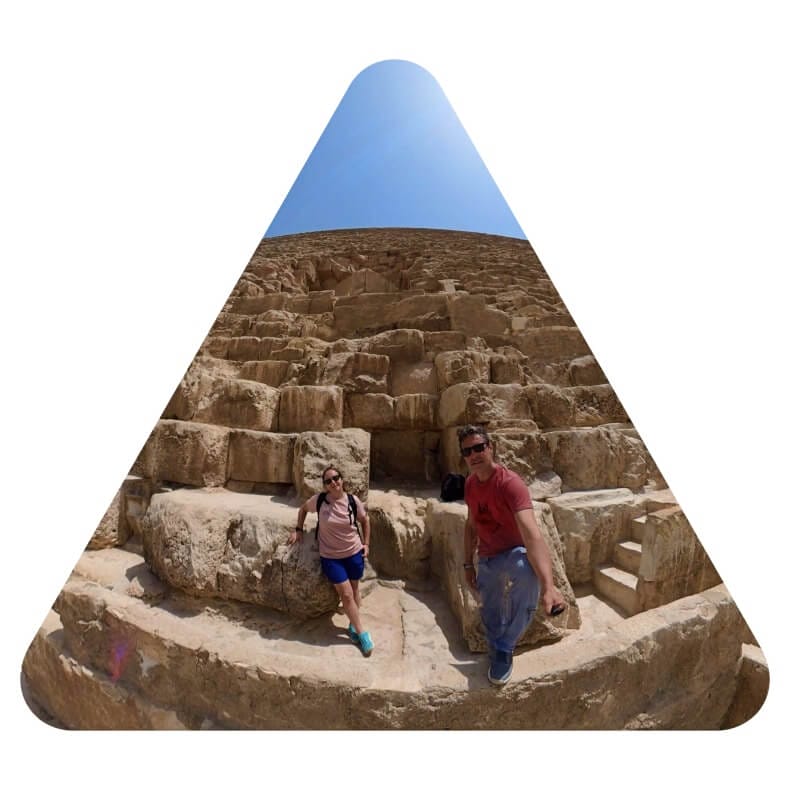 pirámide de Keops en el Egipto en dos semanas