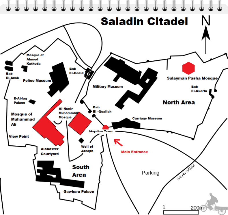 mapa ciudadela cairo