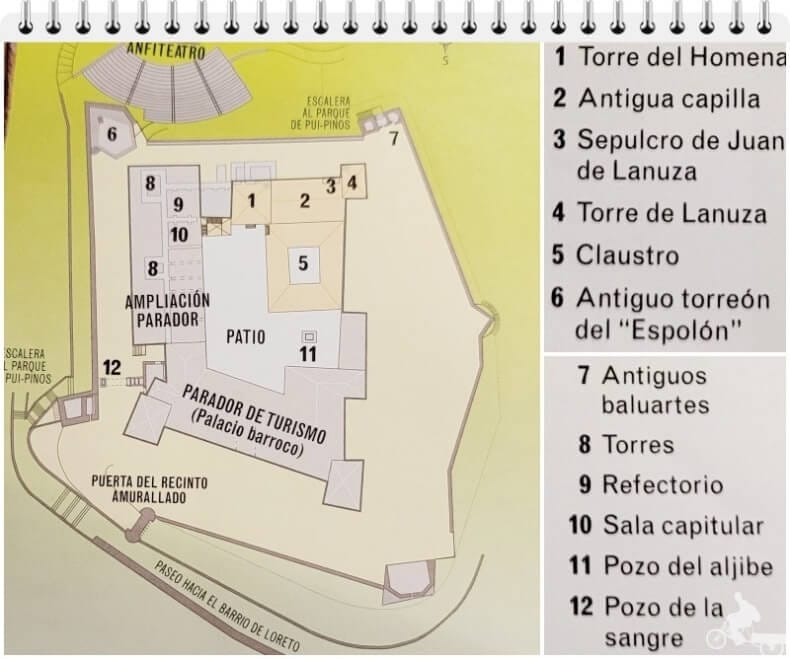 plano castillo de Alcañiz