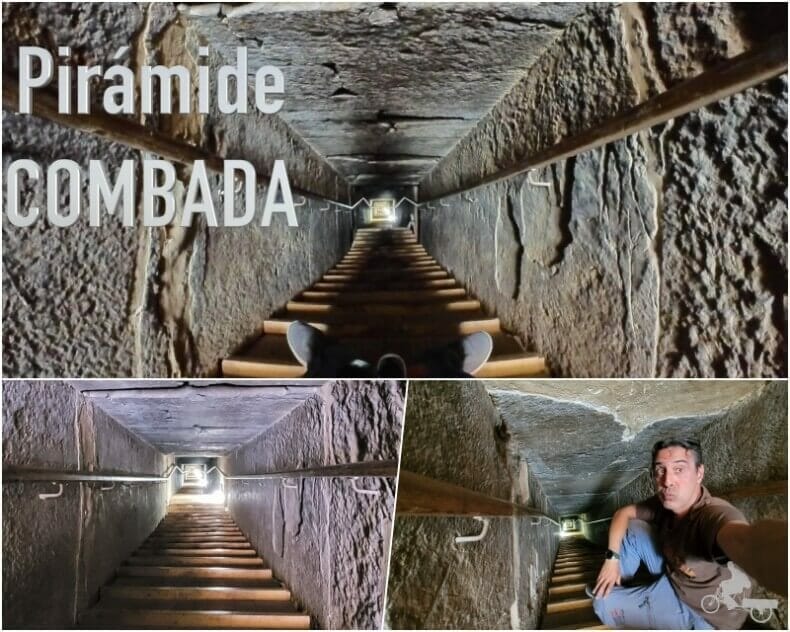 túnel de 79 metros de la pirámide Acodada de Dashur
