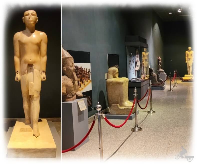 Estatua de Seti I en alabastro en museo de Luxor