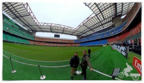 Estadio de San Siro en Milán pass