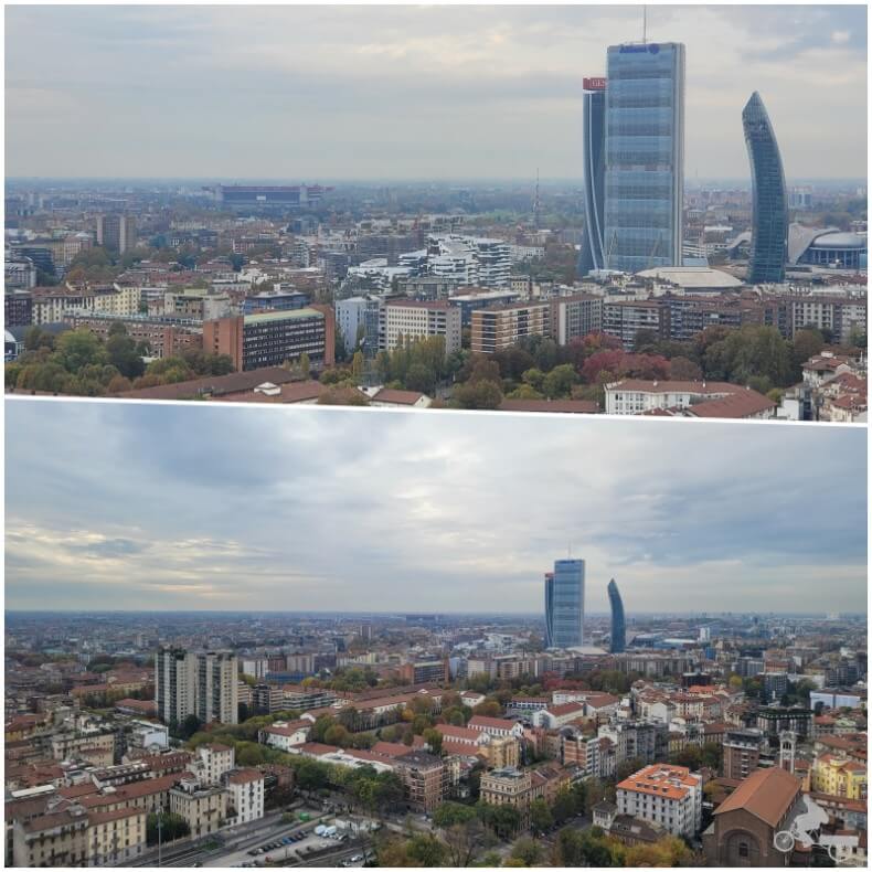 edificios de Milán desde la Torre Branca