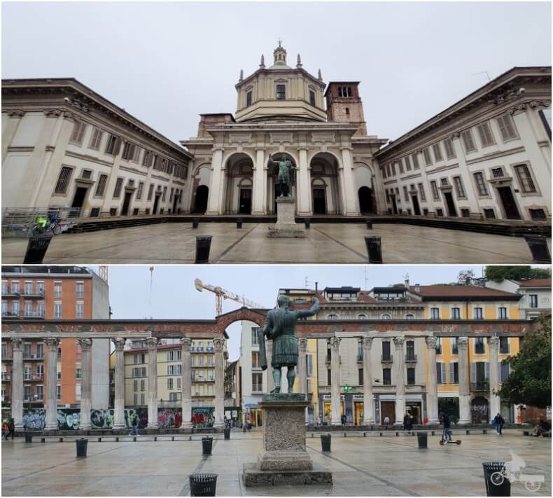estatua de constantino en Milan