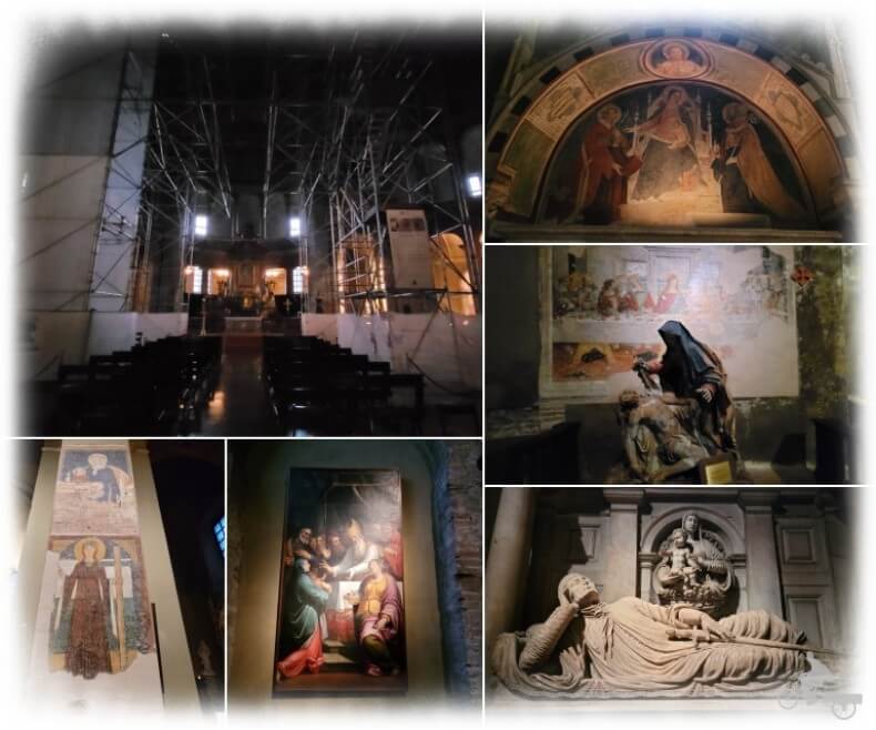 interior de la basílica de San Lorenzo Maggiore en Milán