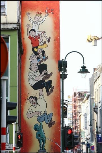 Bob y Bobette - murales del cómic en Bruselas