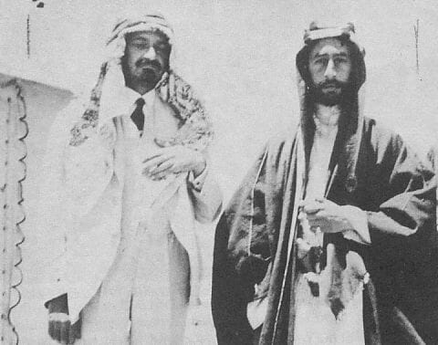 1918 Chaim Weizmann y Emir Faisal