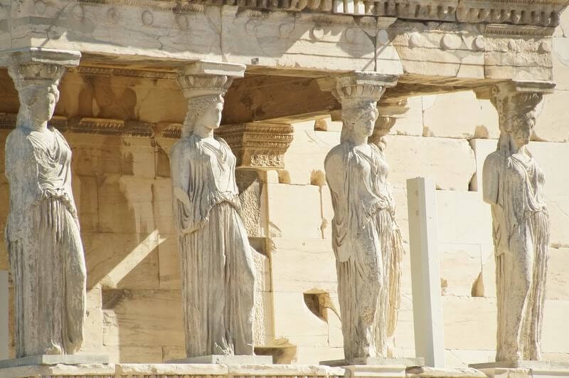 las Cariátides - Qué ver en Atenas en un día en parada de crucero