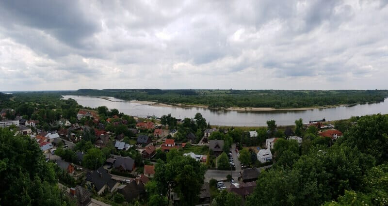 vistas del río Vístula desde el castillo