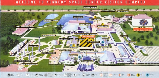 kennedy space center mapa