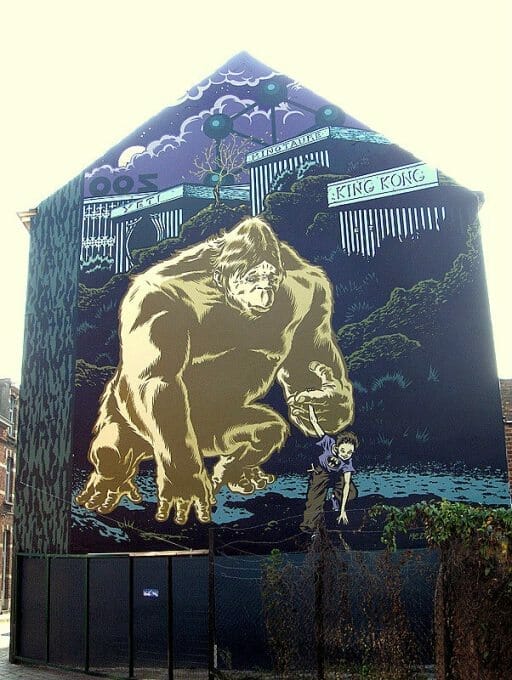 Mural Mezzo - El señor de las moscas - murales del cómic en Bruselas