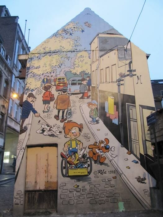 Mural Roba - Boule et Bill - ruta murales del cómic en Bruselas