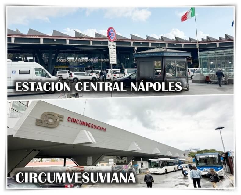 Estacion circumvesuviana de tren de Nápoles - central y cir