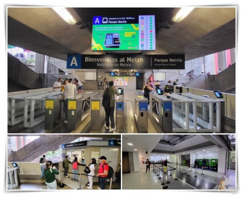 entrada metro - transporte público de Medellin