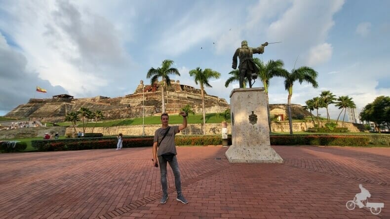 Estatua de Blas de Lezo en Cartagena de Indias Colombia