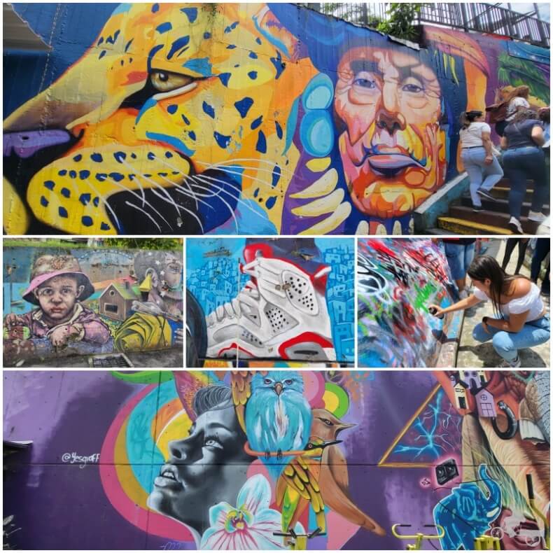 murales y grafitis de la Comuna 13 de Medellín