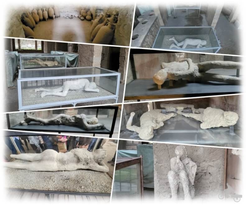 cadaveres y muertos en Pompeya