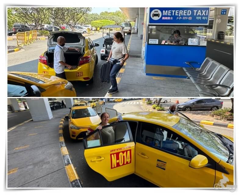 taxi amarillo aeropuerto de Manila