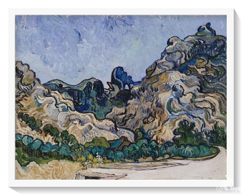 Mountains at Saint-Rémy (Montagnes à Saint-Rémy) - Cezanne