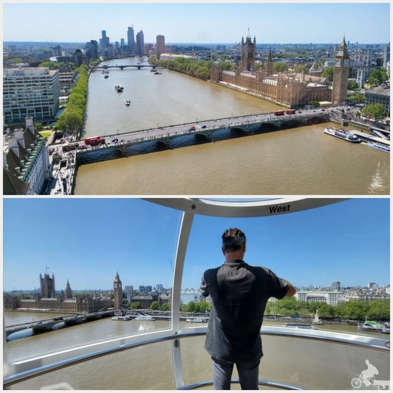 Parlamento de UK desde cabina London Eye