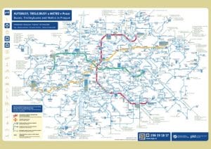 Mapa Buses Praga